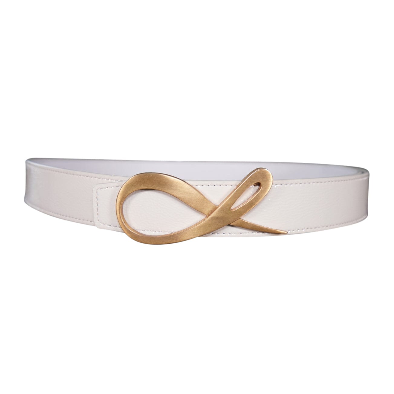 Cocco Chiffon Reversible Belt With Gold Signature Hardware