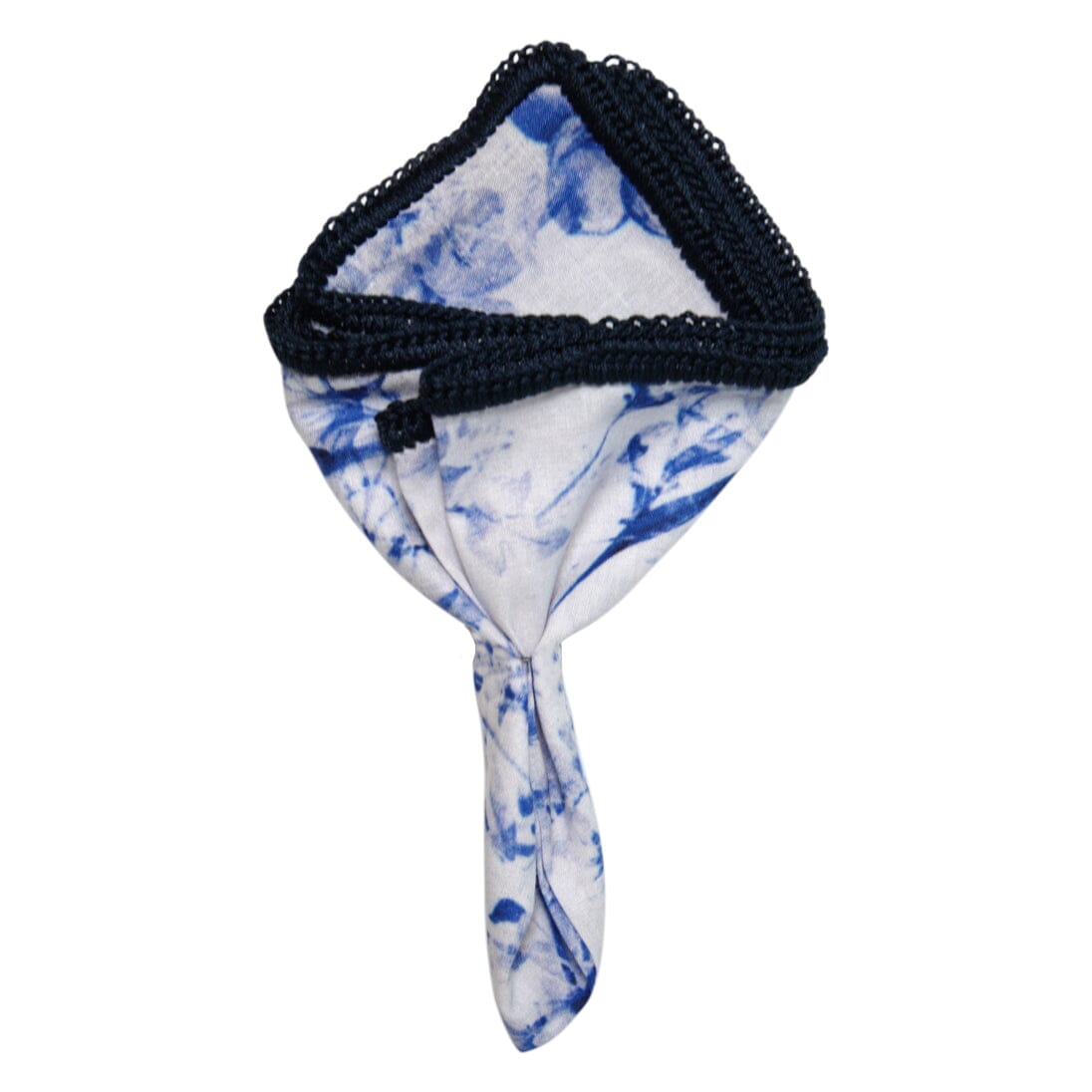 Indigo Jungle With Navy Blue Signature Border