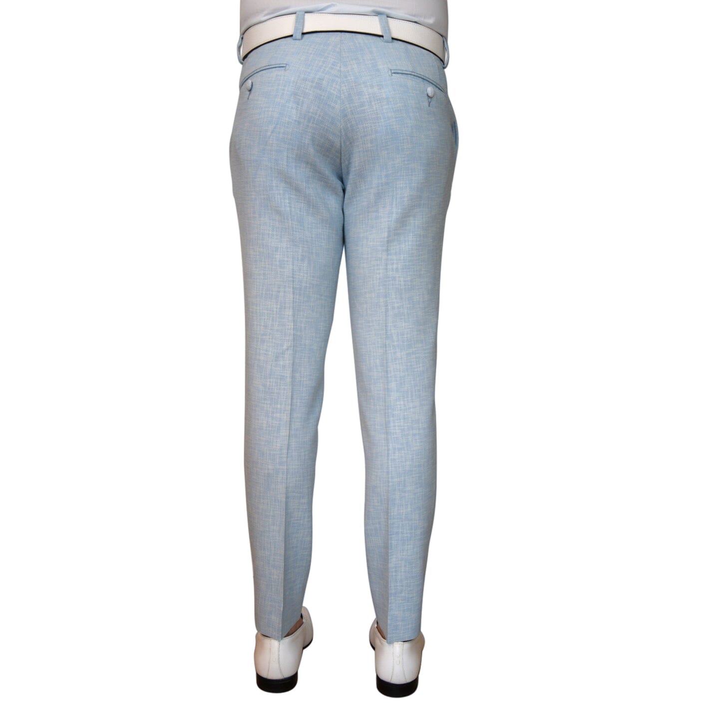 Baby Blu Lino Tweed Trousers