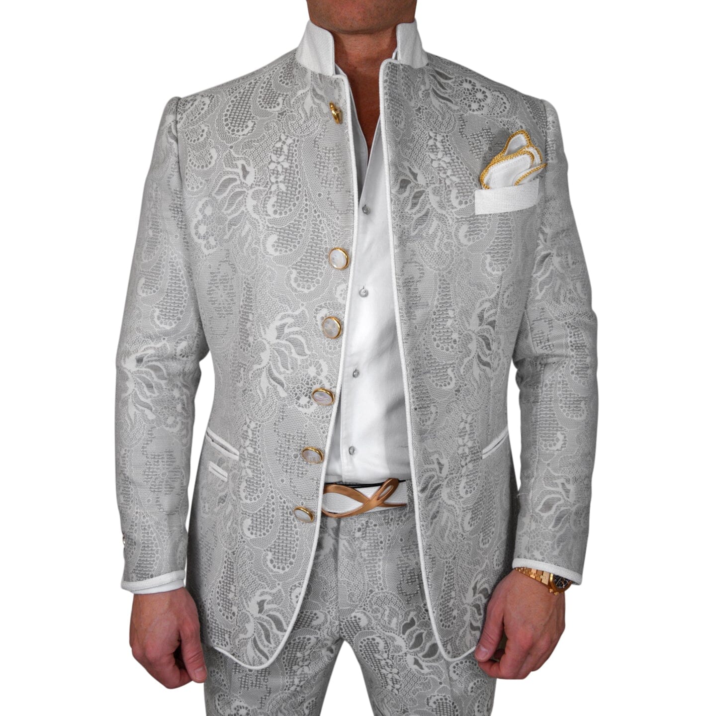 Grigio Damask Mandani Jacket