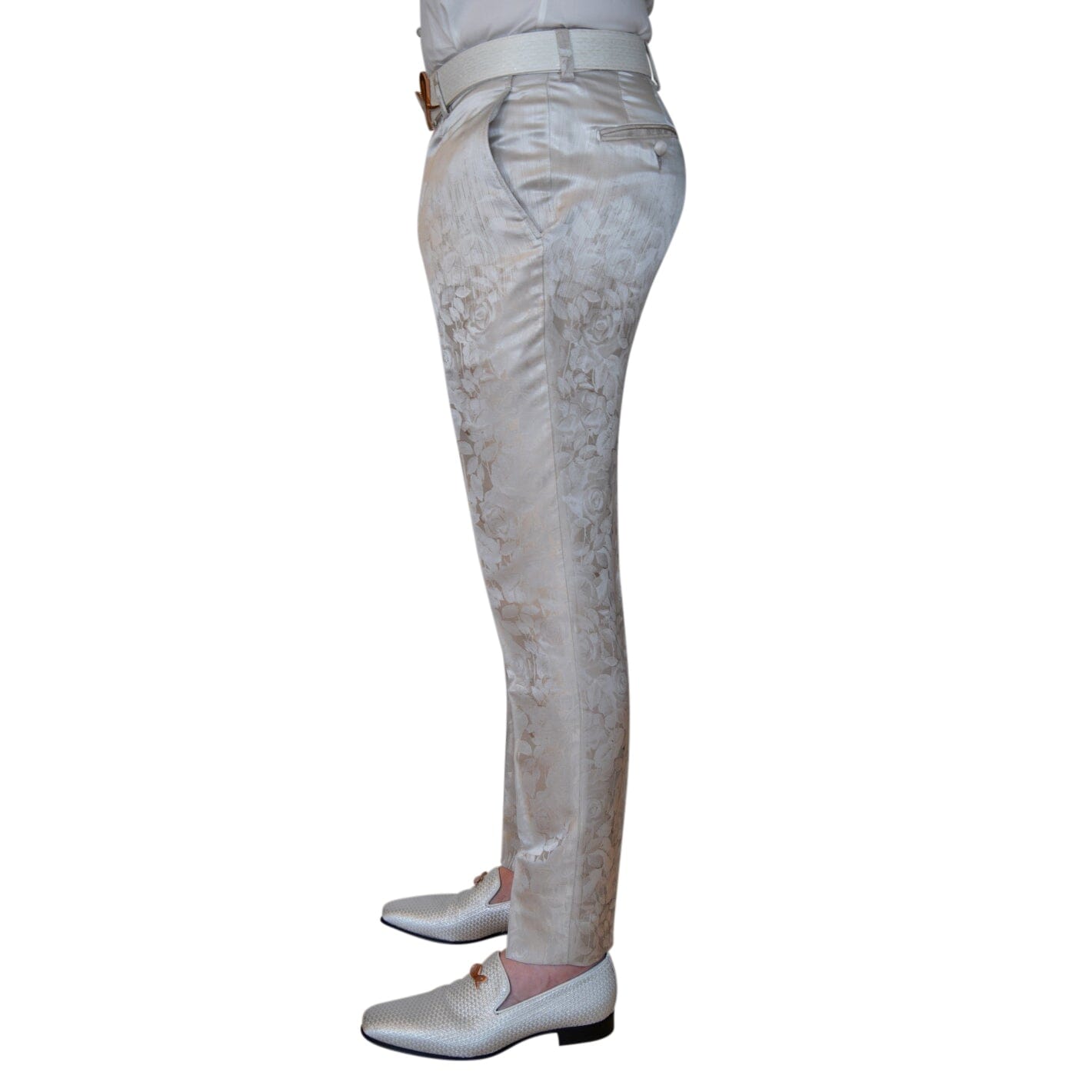 Champagne Sateen Ombre Trousers
