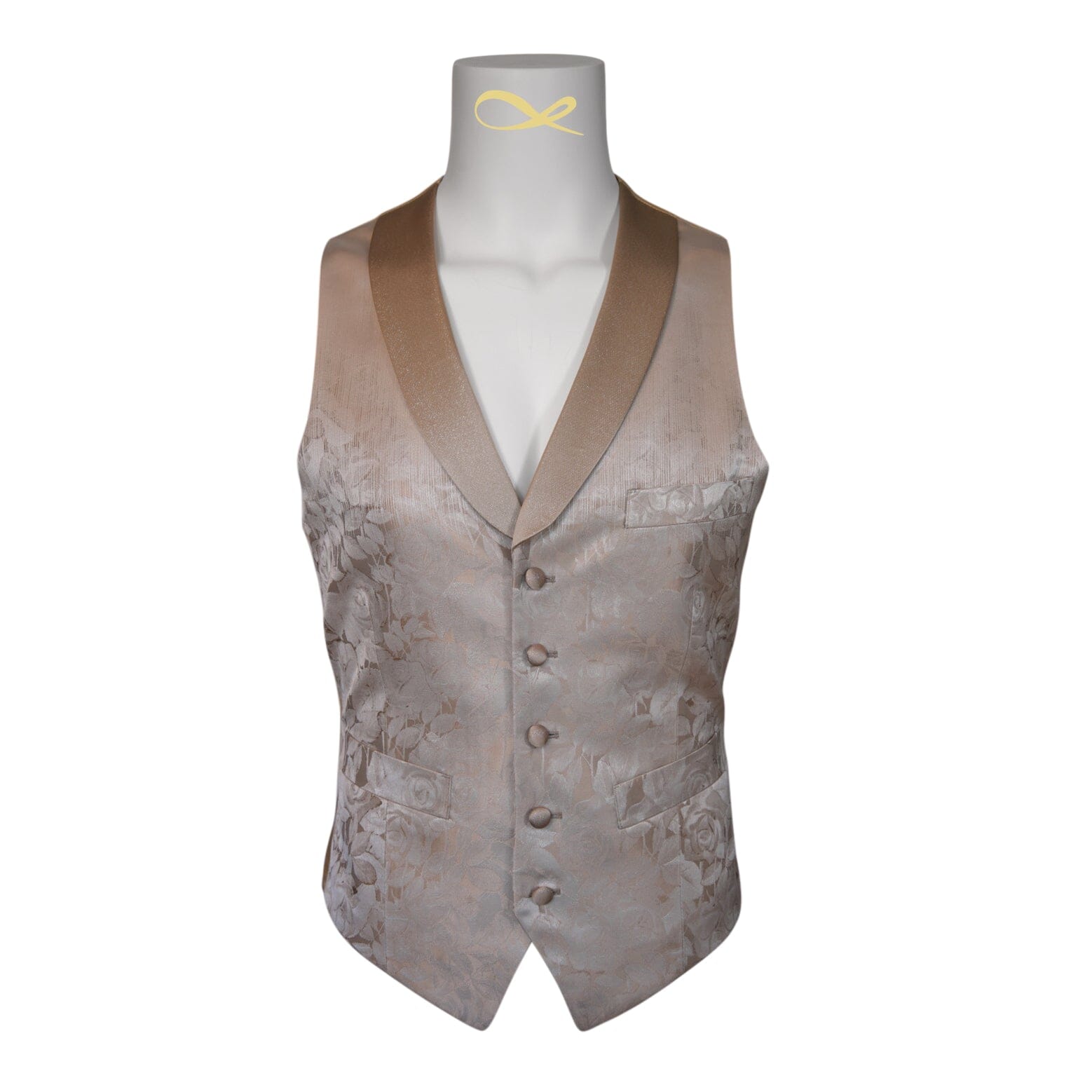 Champagne Sateen Ombre Ciottoli Waistcoat