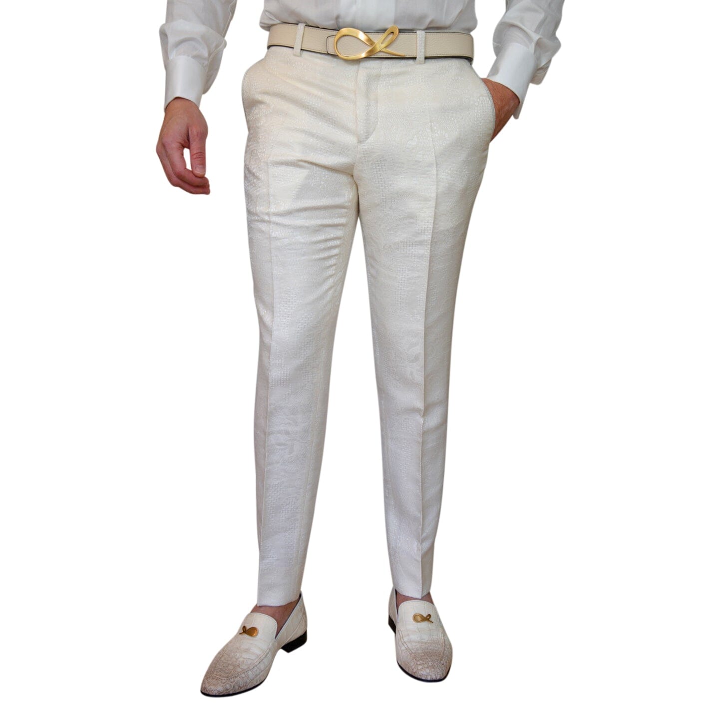 Latte Damask Trousers