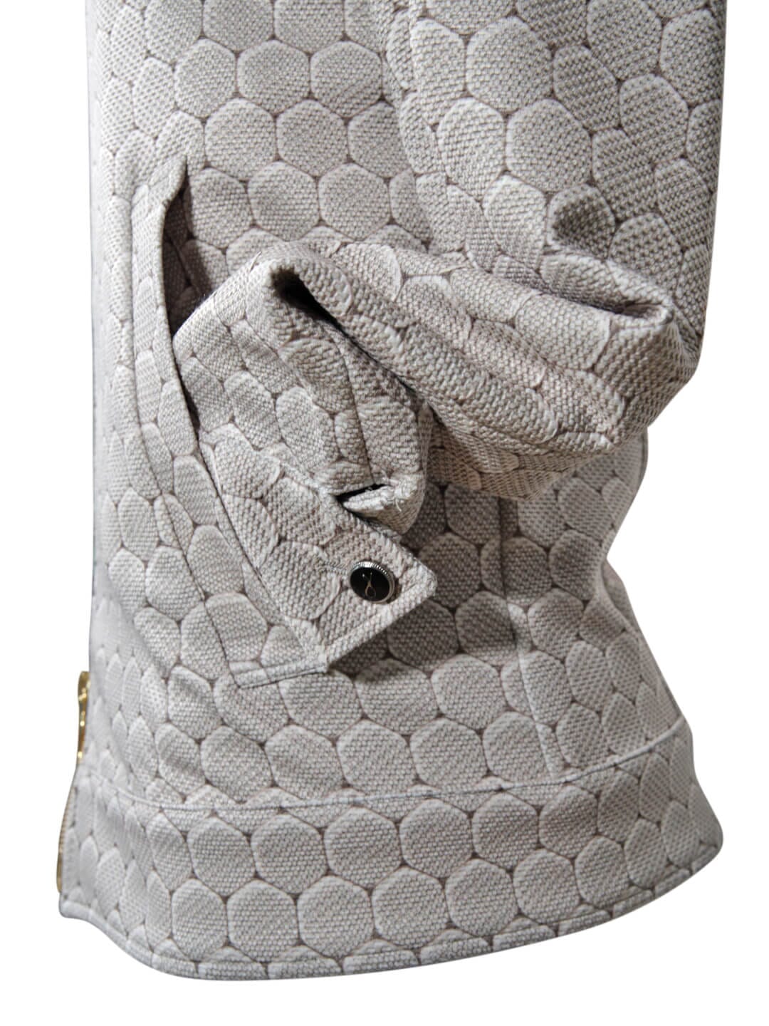 Taupe Honeycomb Luxury Two Way Performance Bomber Jacket
