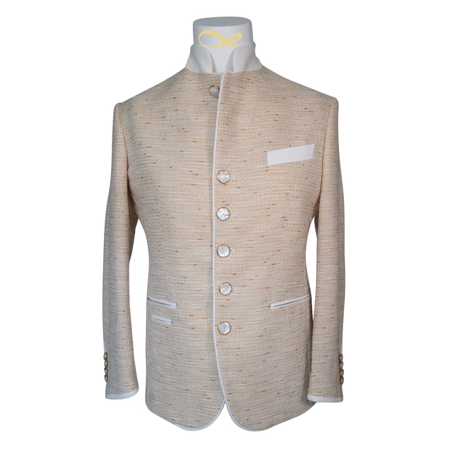 Golden Fieno Tweed Mandani Jacket