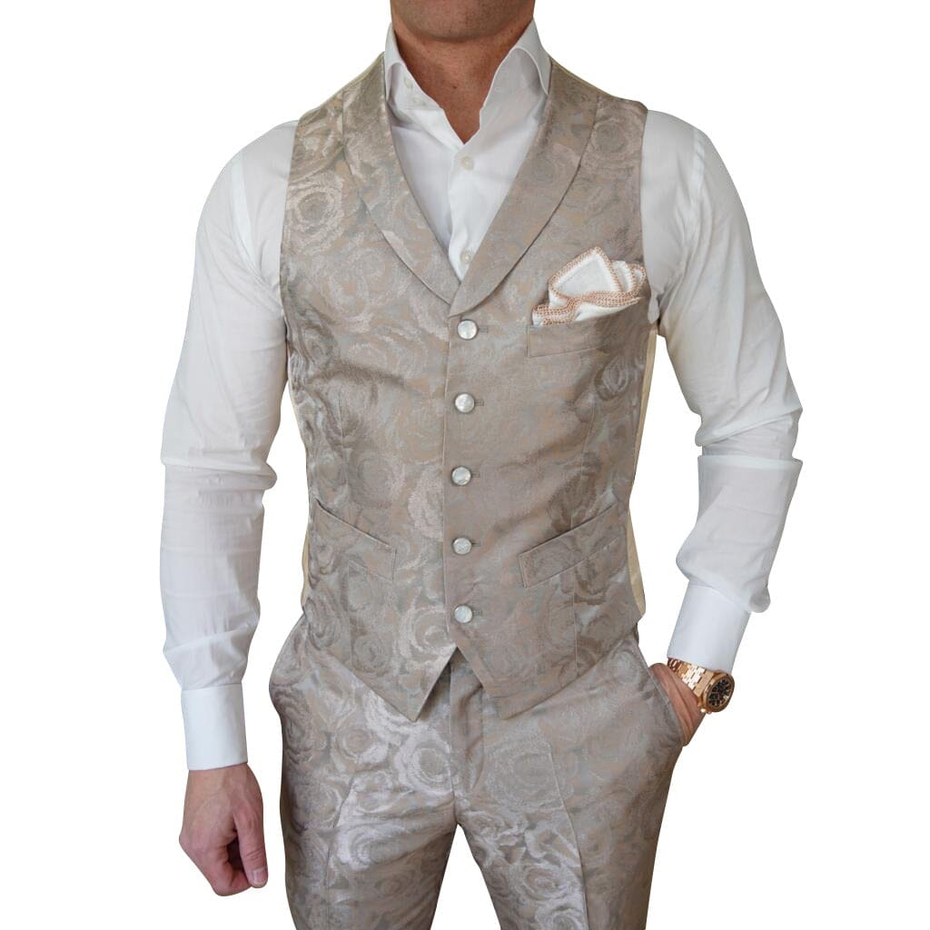 Champagne Rosa Ciottoli Waistcoat