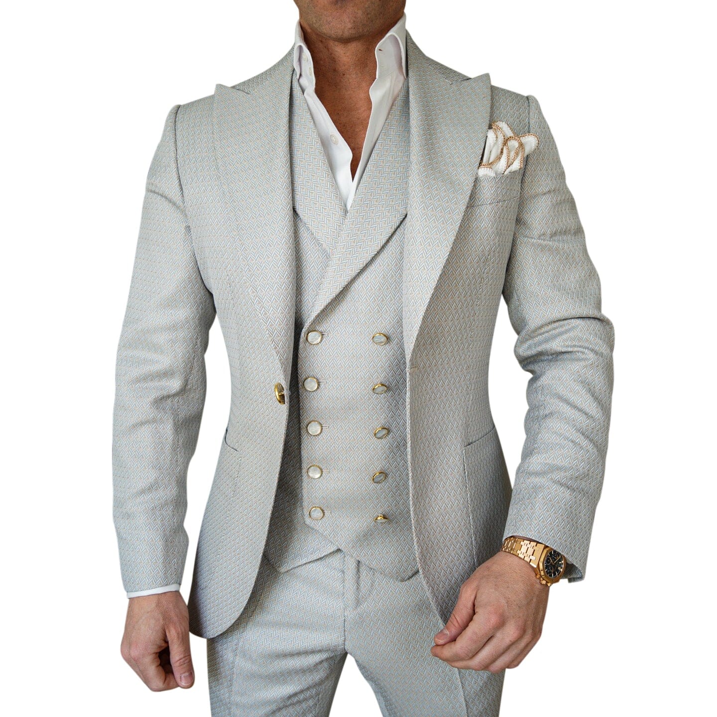 Oyster Herringbone Jacket @ The Vault