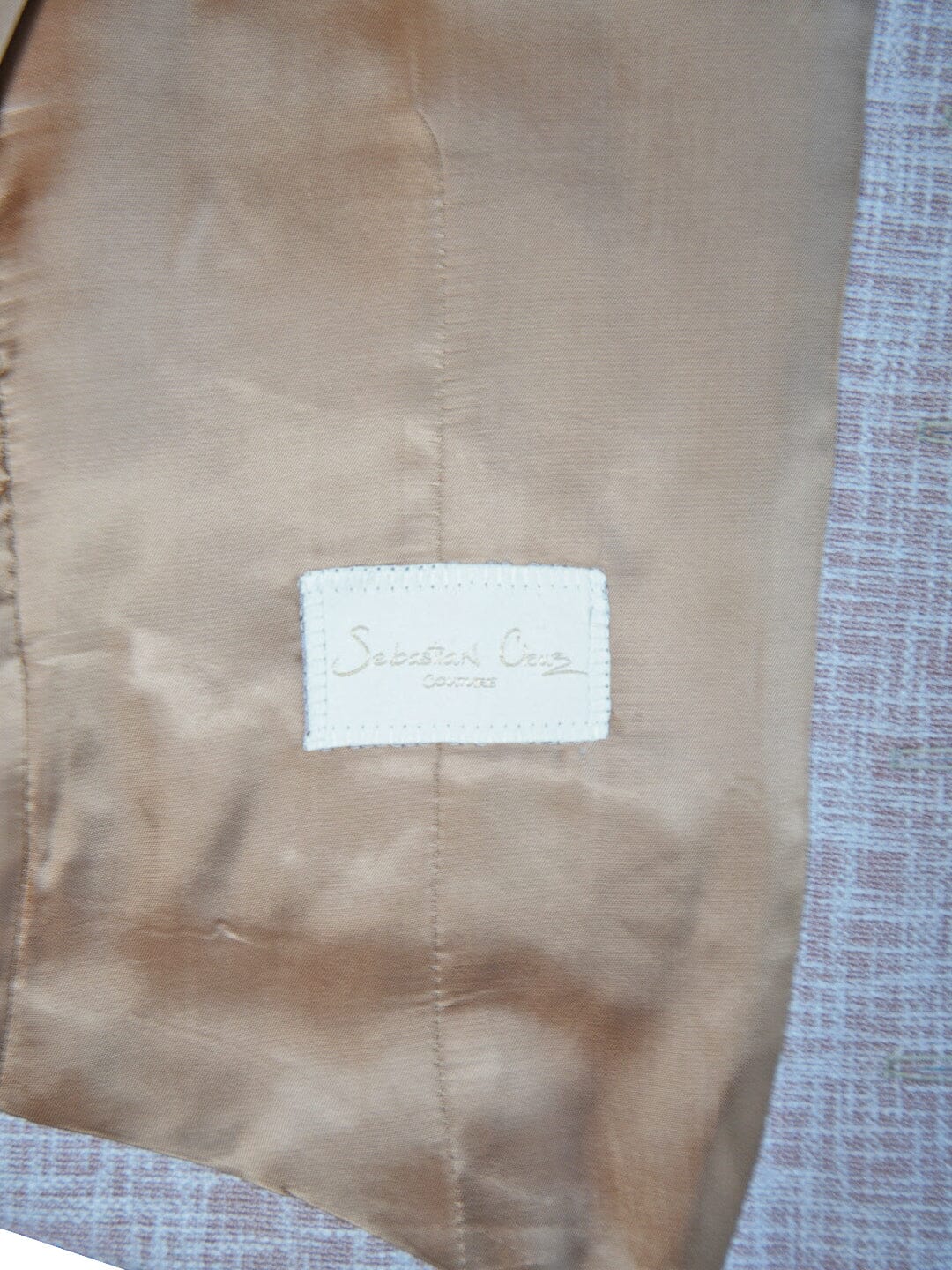Nude Blush Lino Tweed Ciottoli Waistcoat