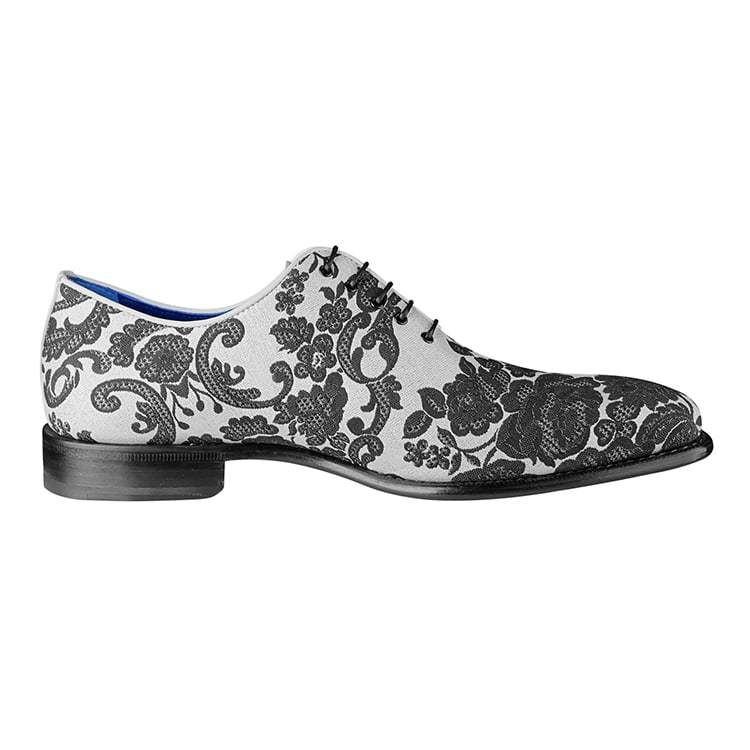 Damascus Series White Espresso Lace Ups - Sebastian Cruz Couture