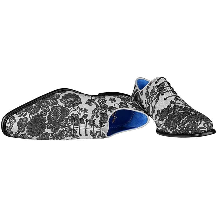 Damascus Series White Espresso Lace Ups - Sebastian Cruz Couture