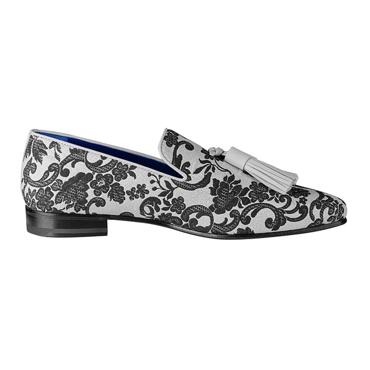 Damascus Series White Espresso Tassel Loafer - Sebastian Cruz Couture