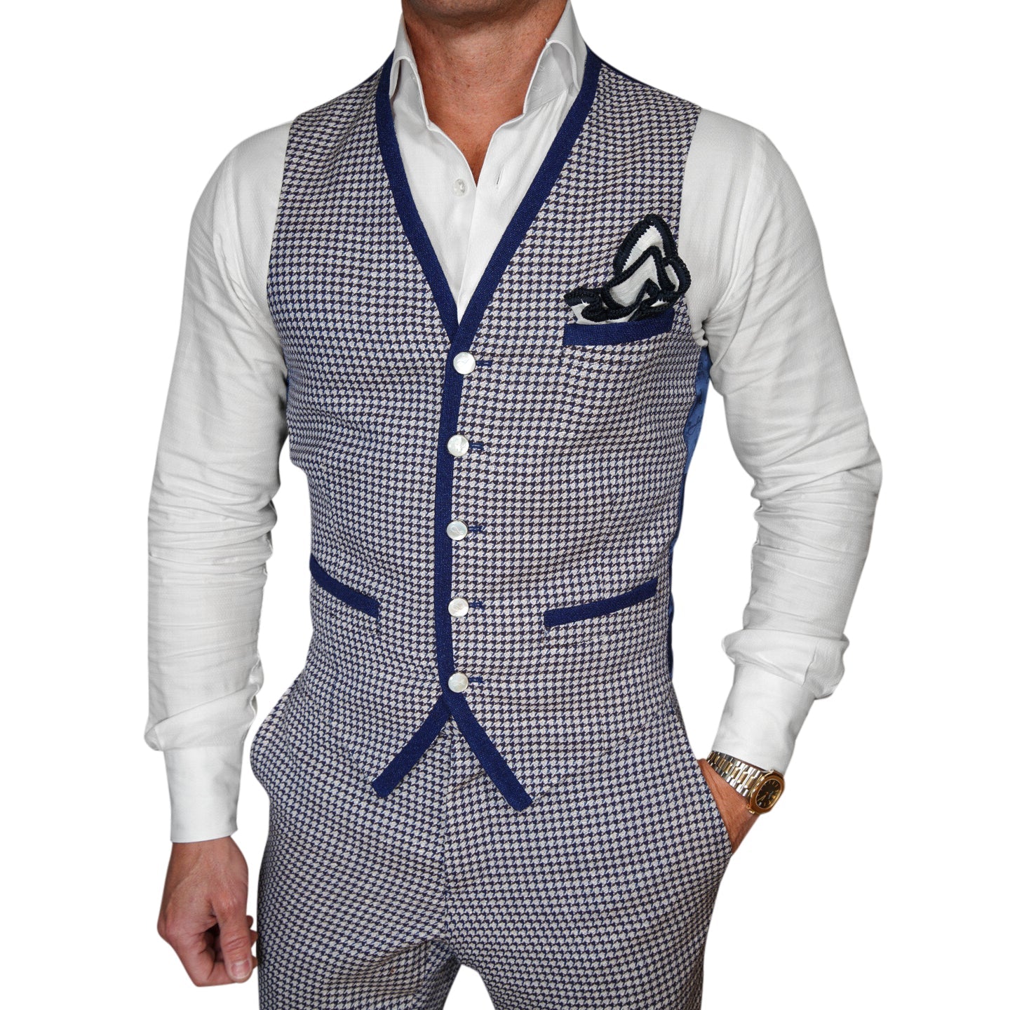 Iced Marina Boucle Ciottoli Waistcoat @ The Vault