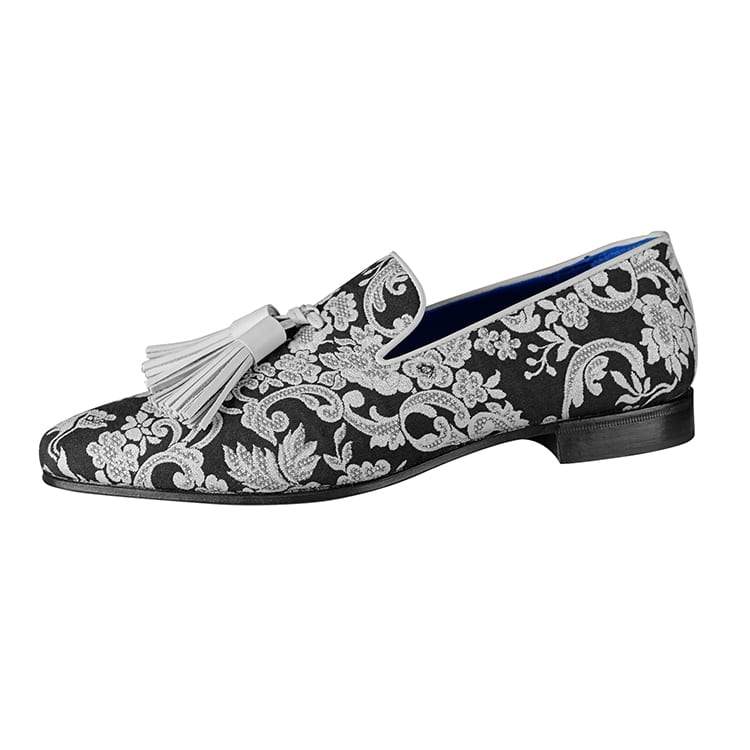 Damascus Series Double Espresso Tassel Loafer - Sebastian Cruz Couture
