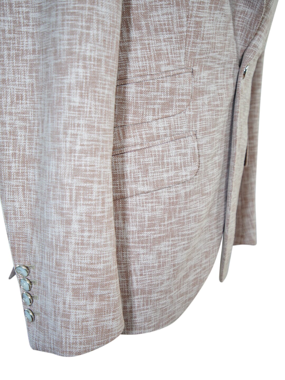 Nude Blush Lino Tweed Jacket