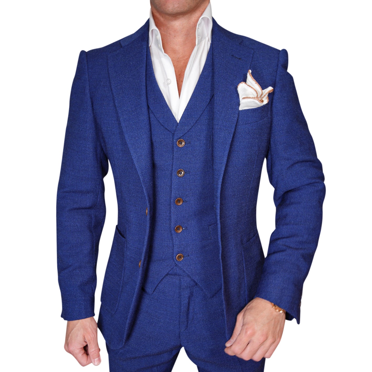 Lapis Blu Intreccio Jacket