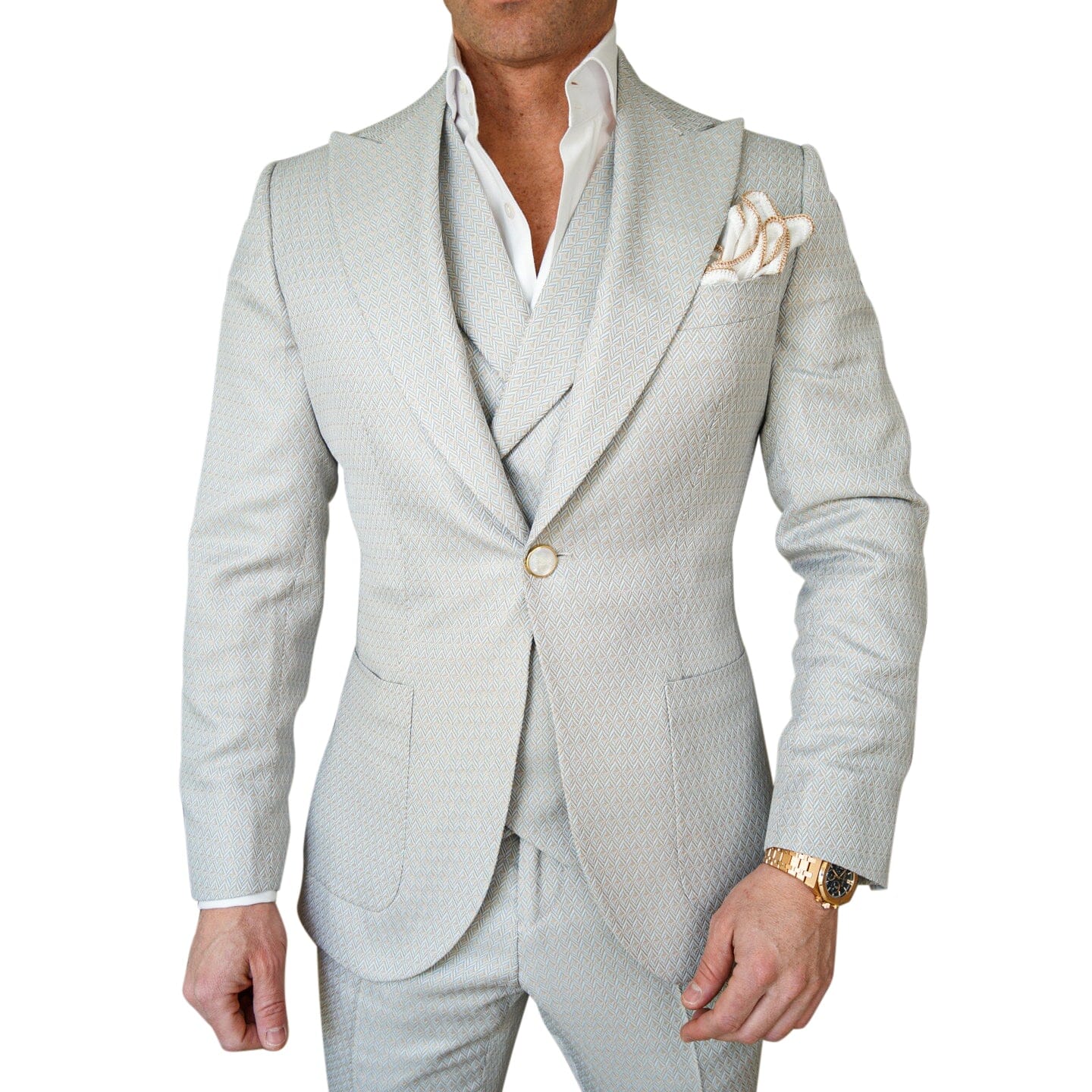 Oyster Herringbone Jacket @ The Vault