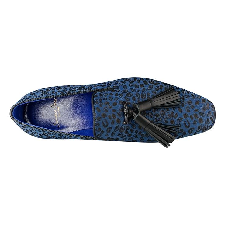 Azure Ghepardo Tassel Loafer - Sebastian Cruz Couture