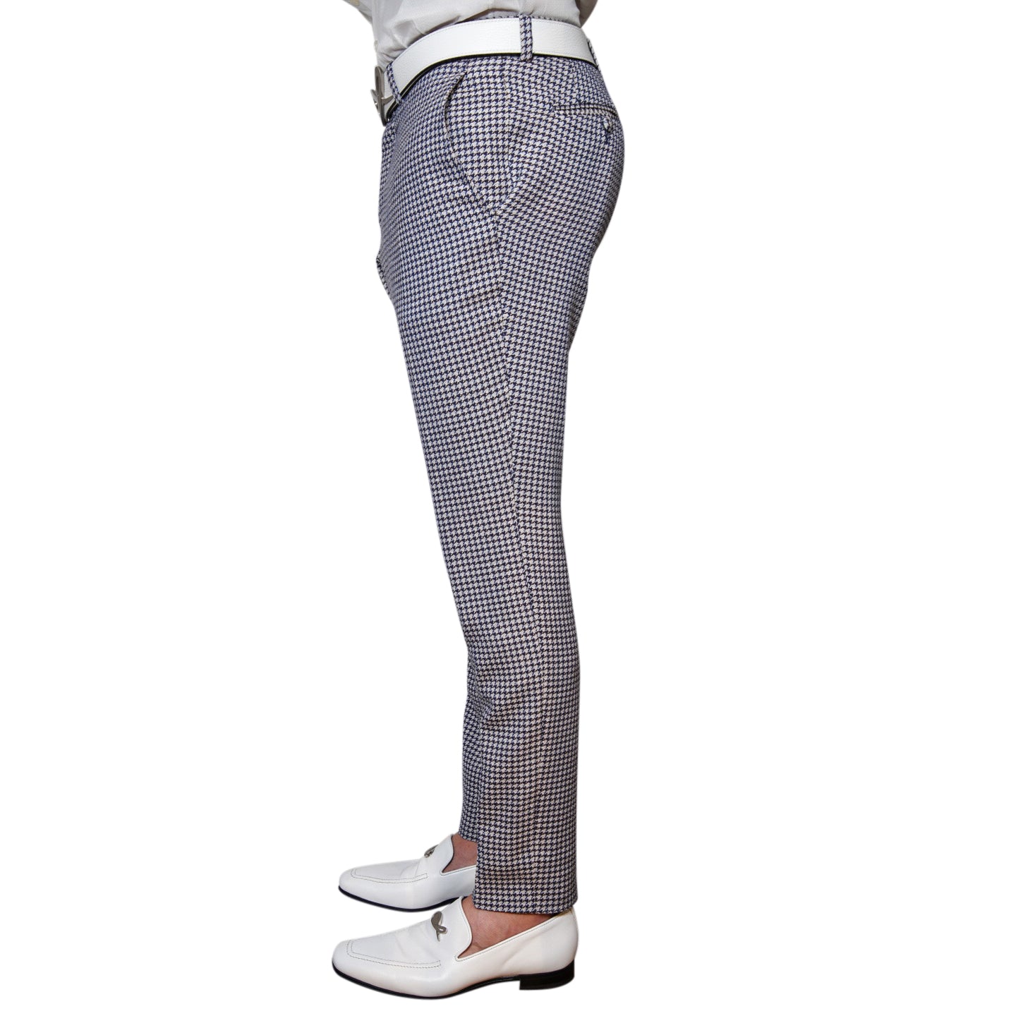 Iced Marina Blu Boucle Trousers @ The Vault