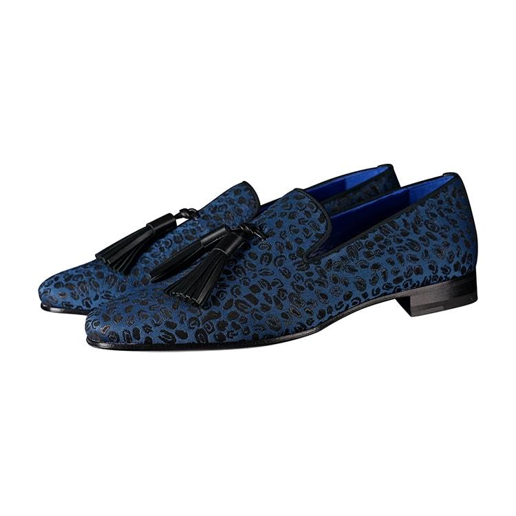 Azure Ghepardo Tassel Loafer - Sebastian Cruz Couture