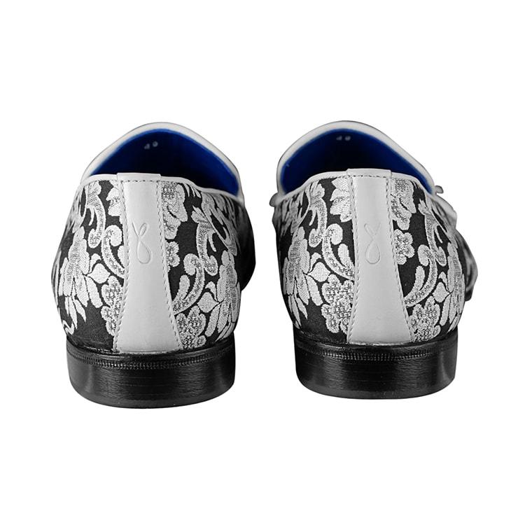 Damascus Series Double Espresso Tassel Loafer - Sebastian Cruz Couture