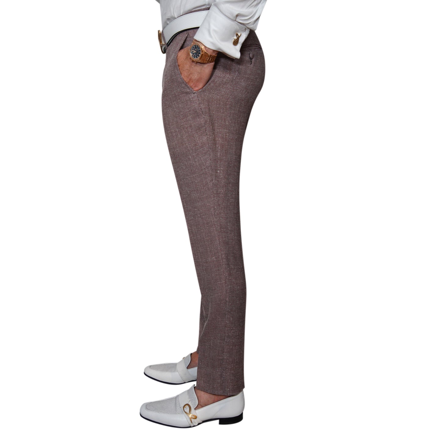 Moca Rosa Ecru Trousers