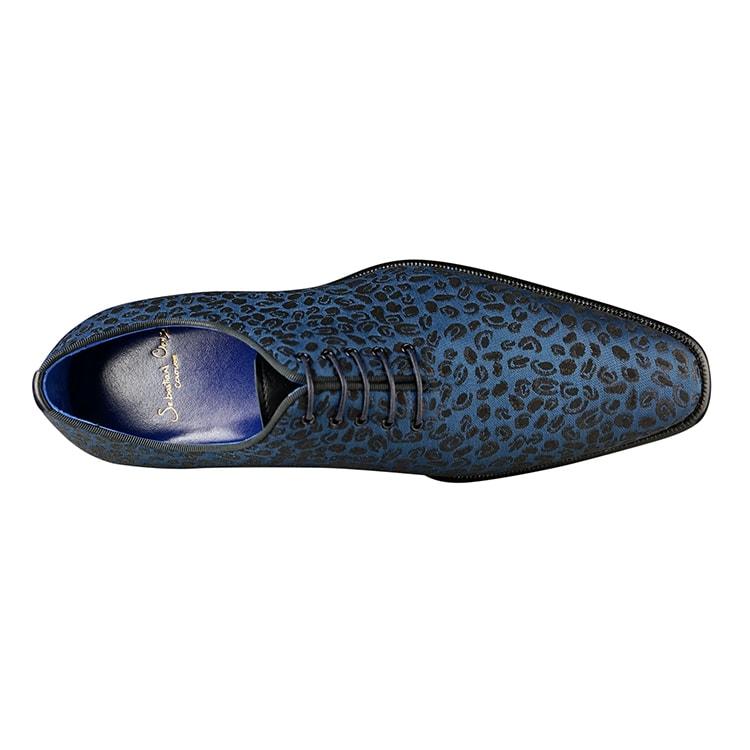 Azure Ghepardo Lace Ups - Sebastian Cruz Couture