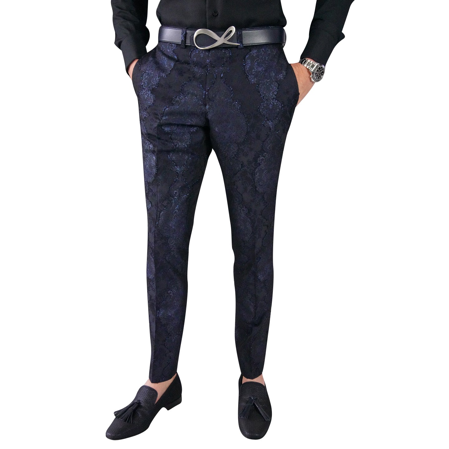 Navy Versaille Trousers