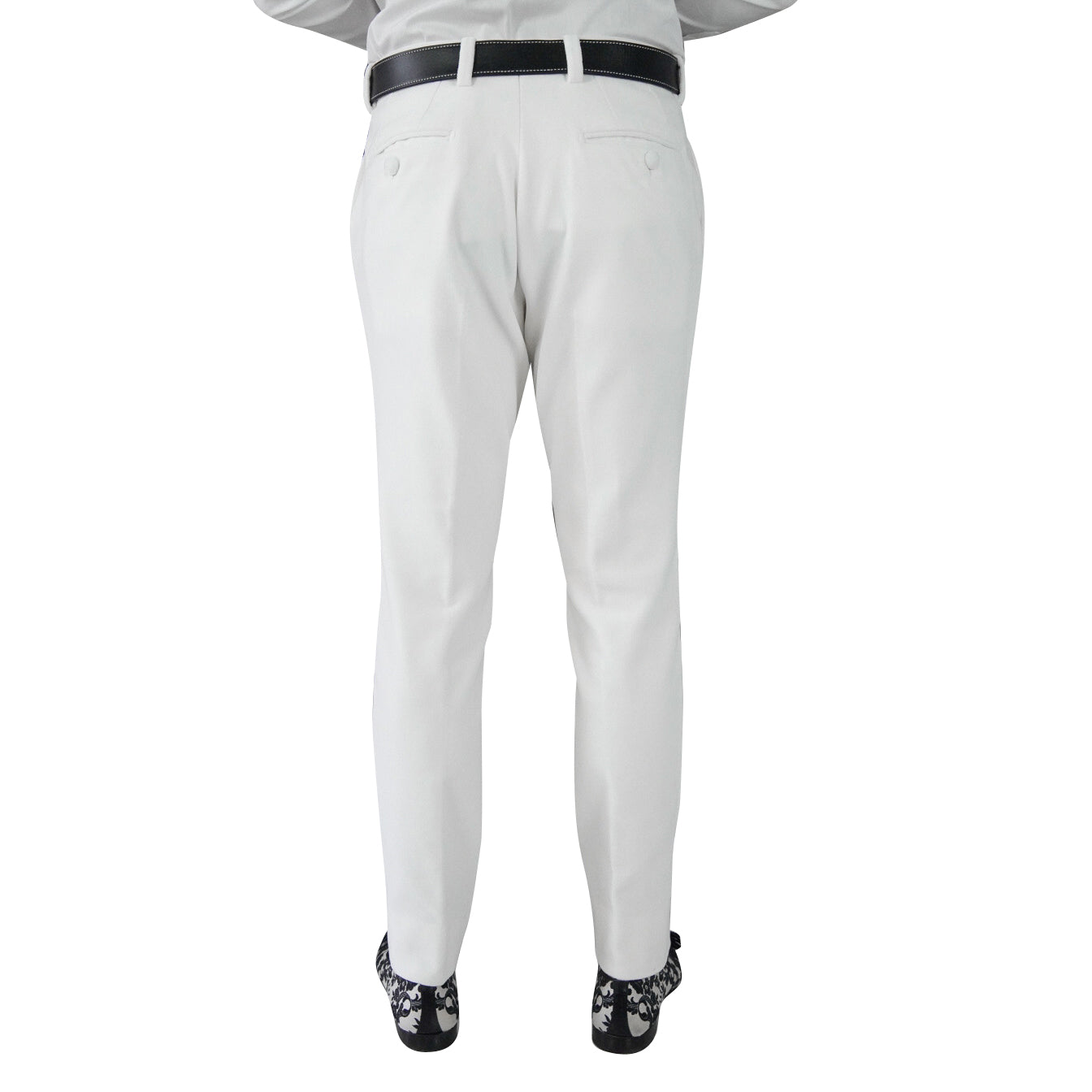 White Velvet Trousers