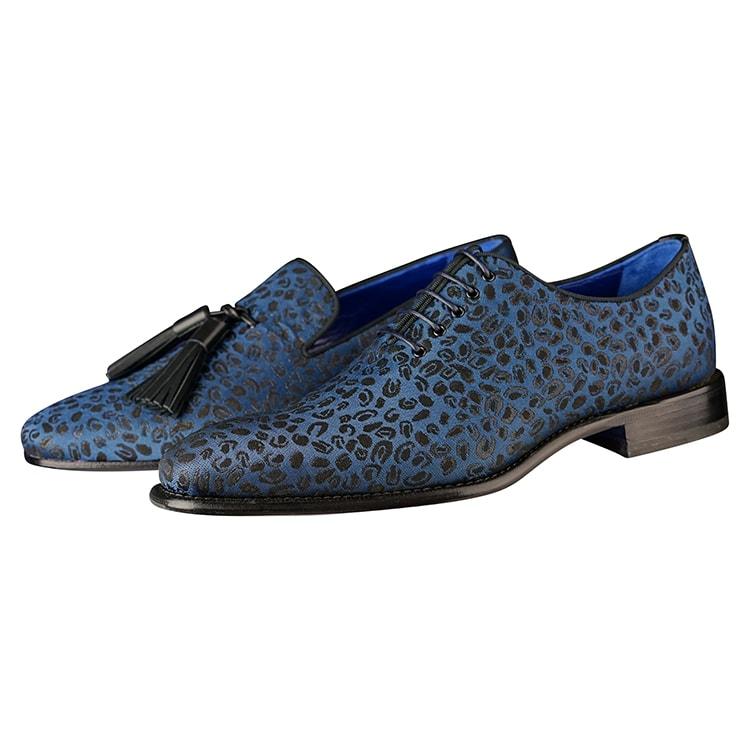 Azure Ghepardo Lace Ups - Sebastian Cruz Couture