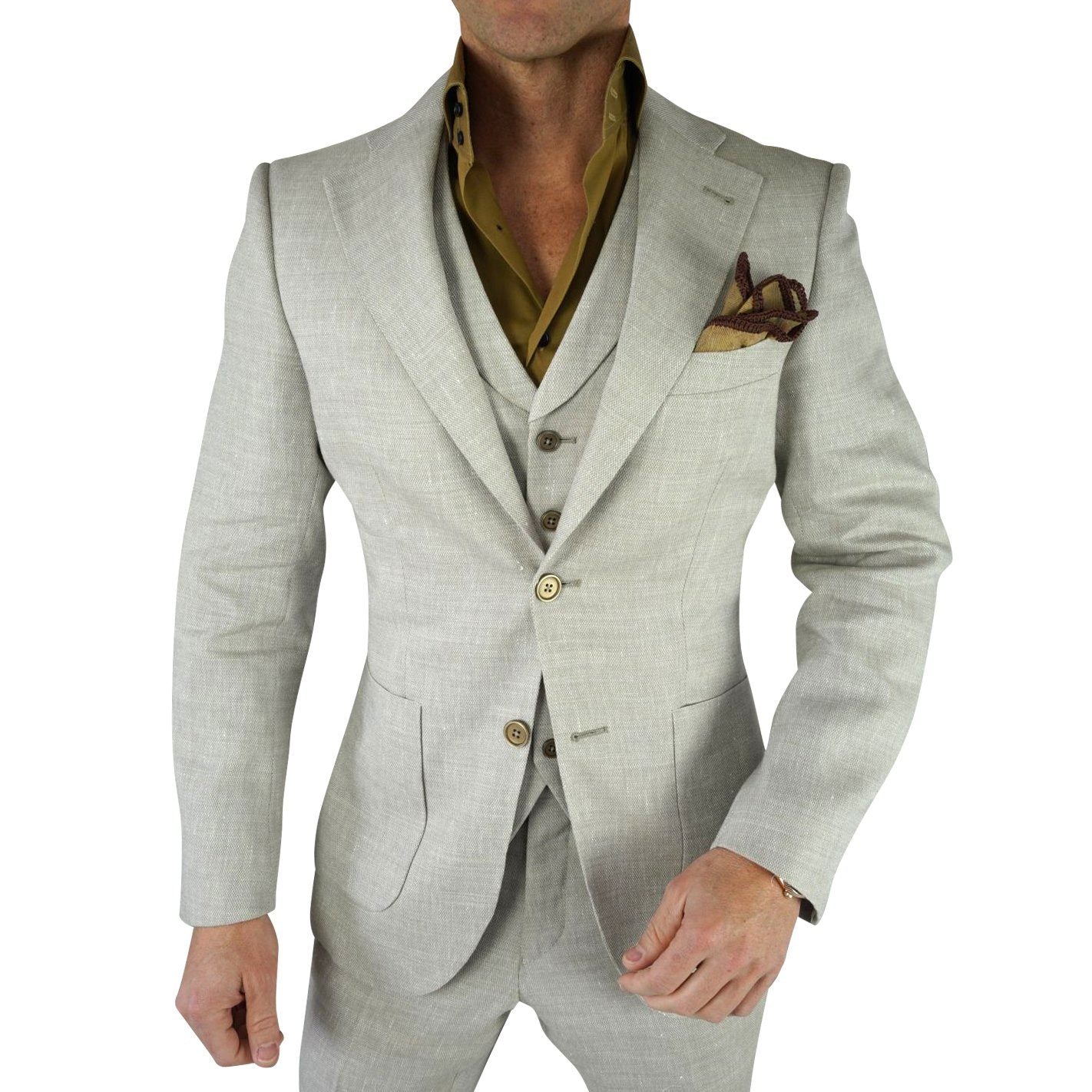 Avena Ecru Woven Tweed Jacket @ The Vault