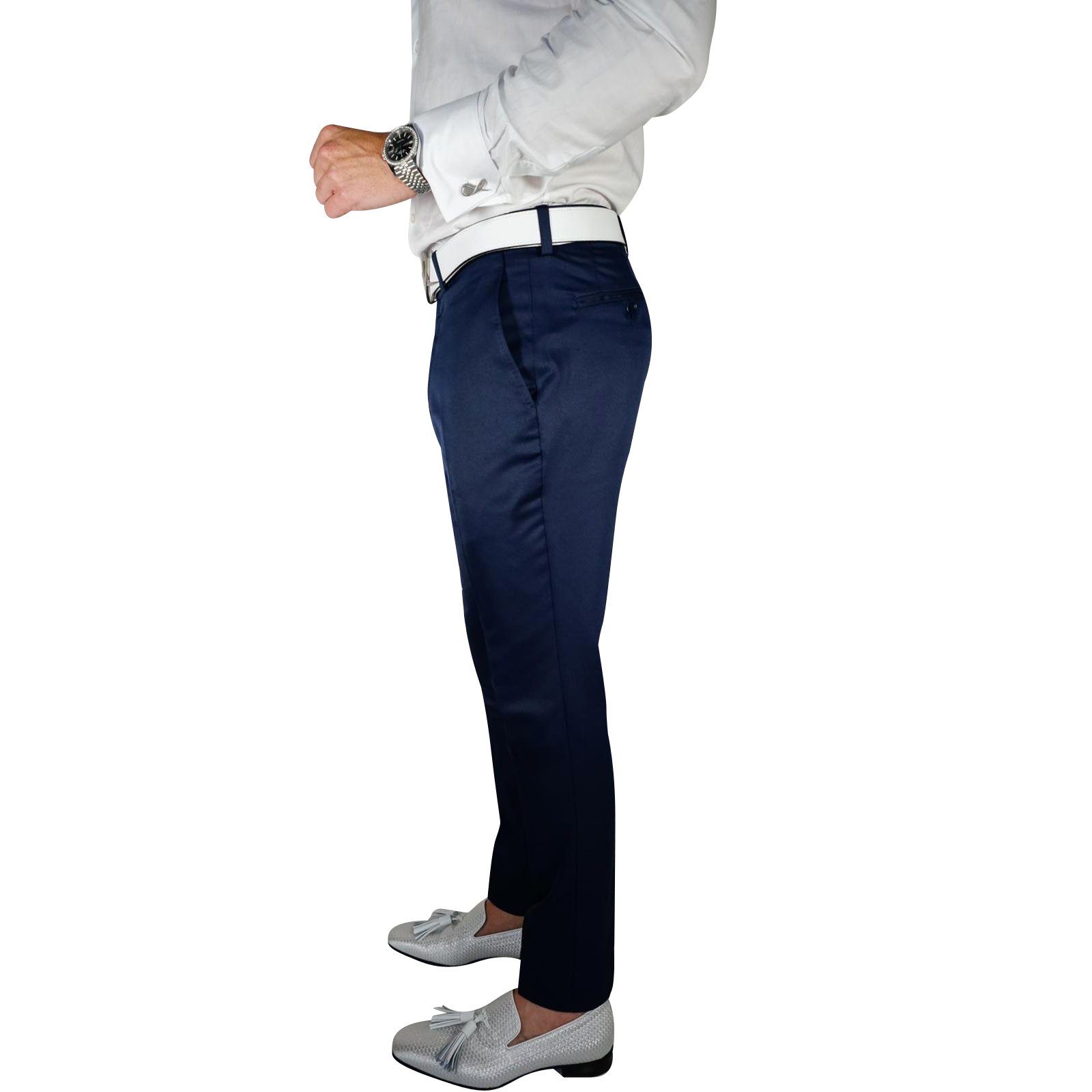 Navy Blue Lucentezza Trousers