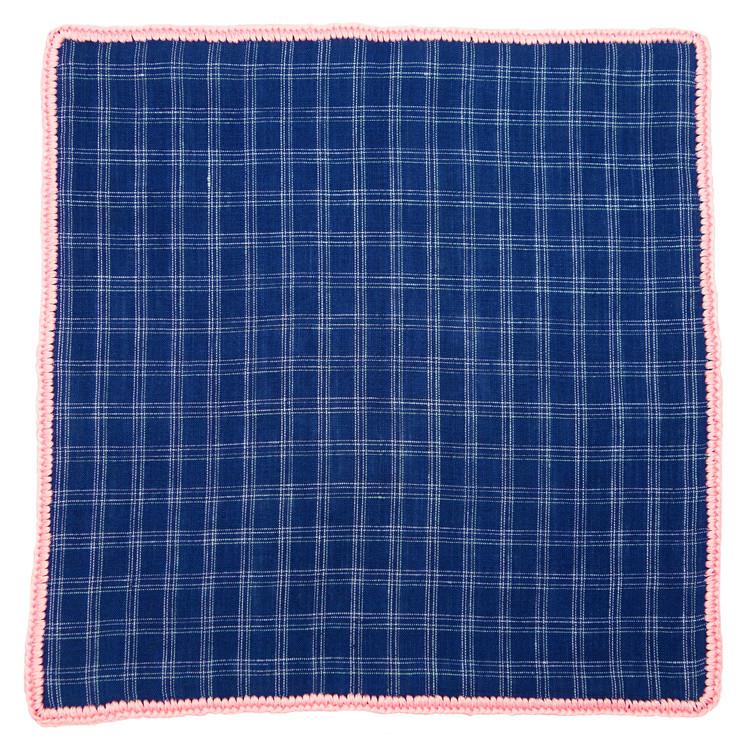 Plaidazure with Pink Signature Border