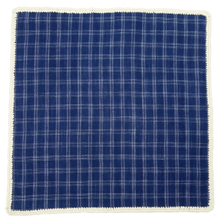 Plaidazure with Off White Signature Border