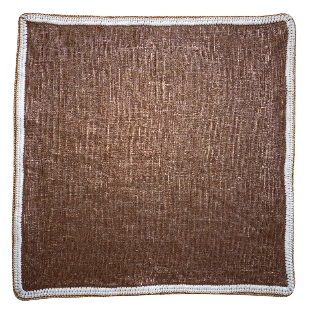 Hazelnut Pearl With White And Sandstone Flake Border