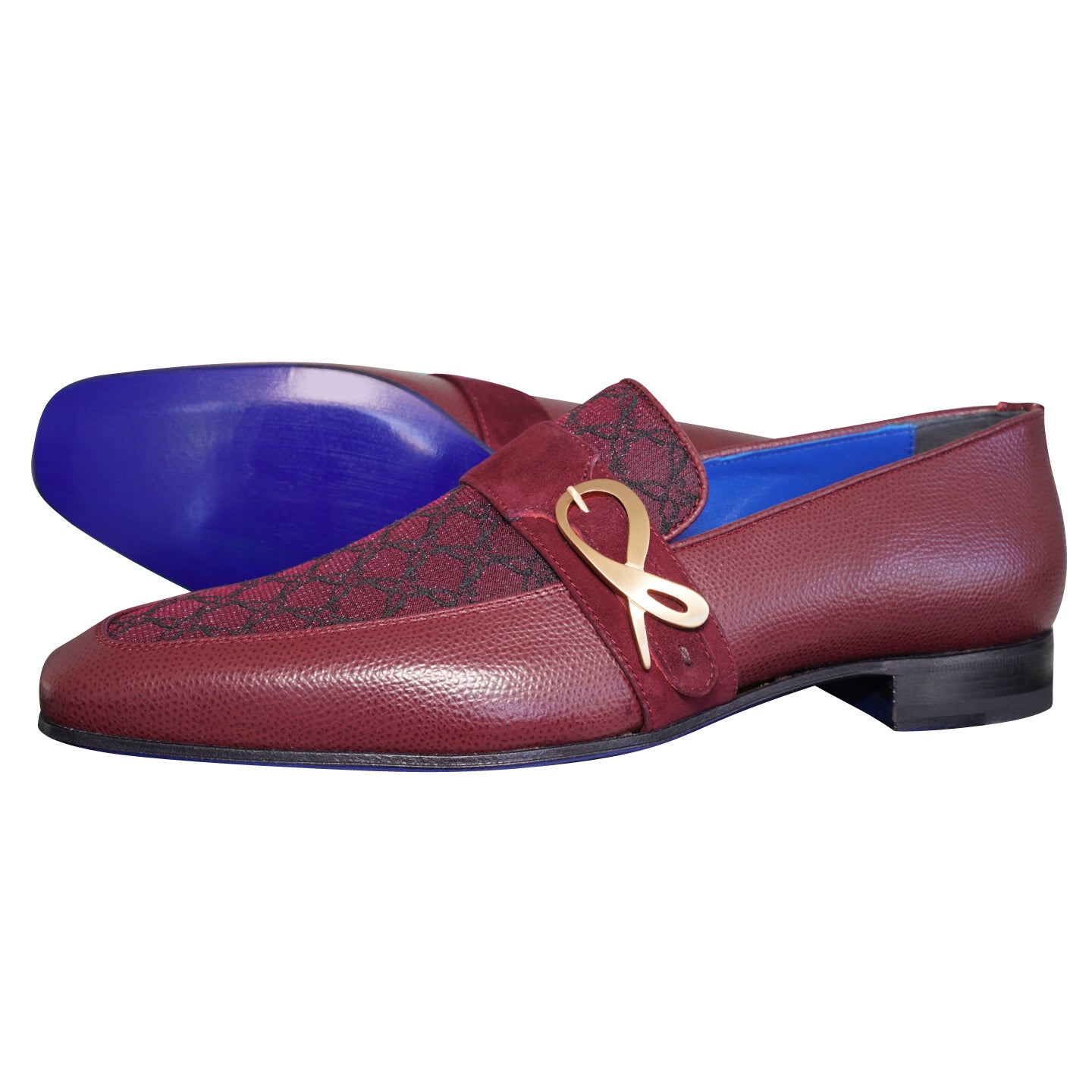 green emerald velvet dress Vino Logo Monk Strap Loafer with Rose Gold Buckle 43.5