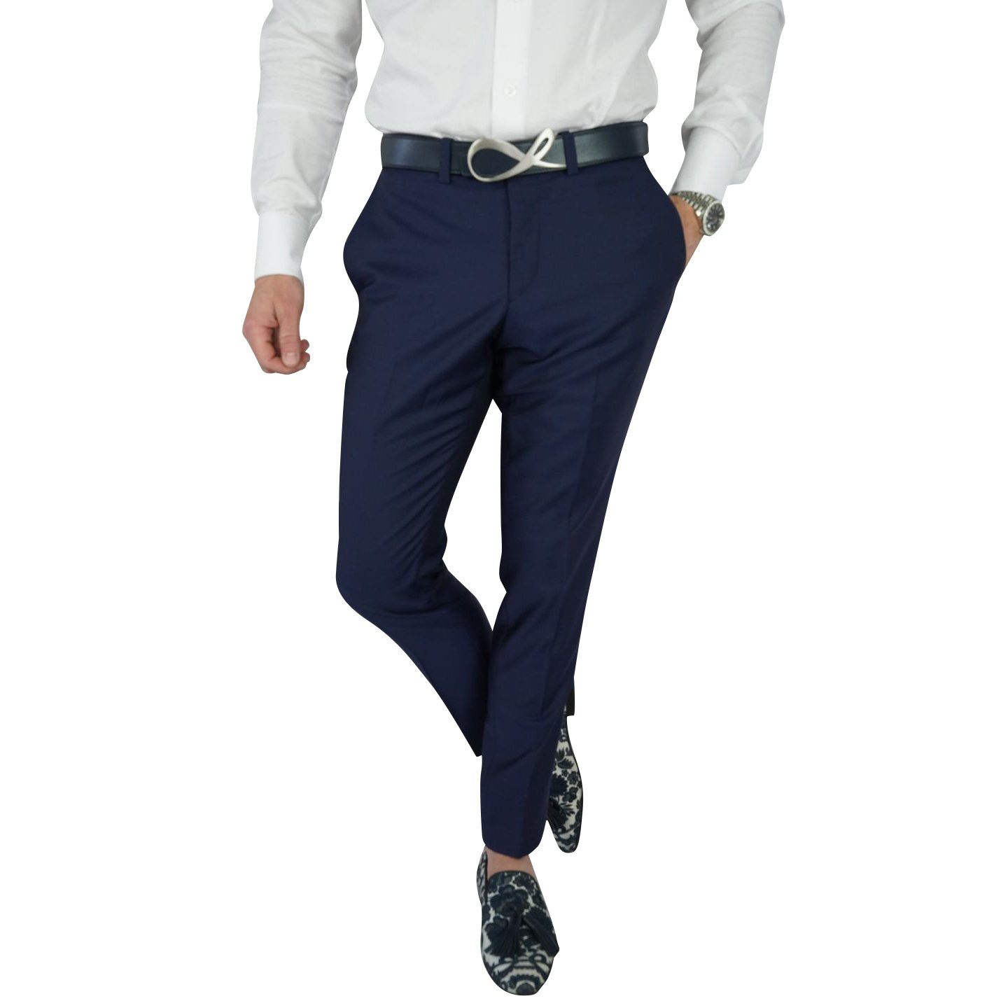 Navy Blue Evento Trousers