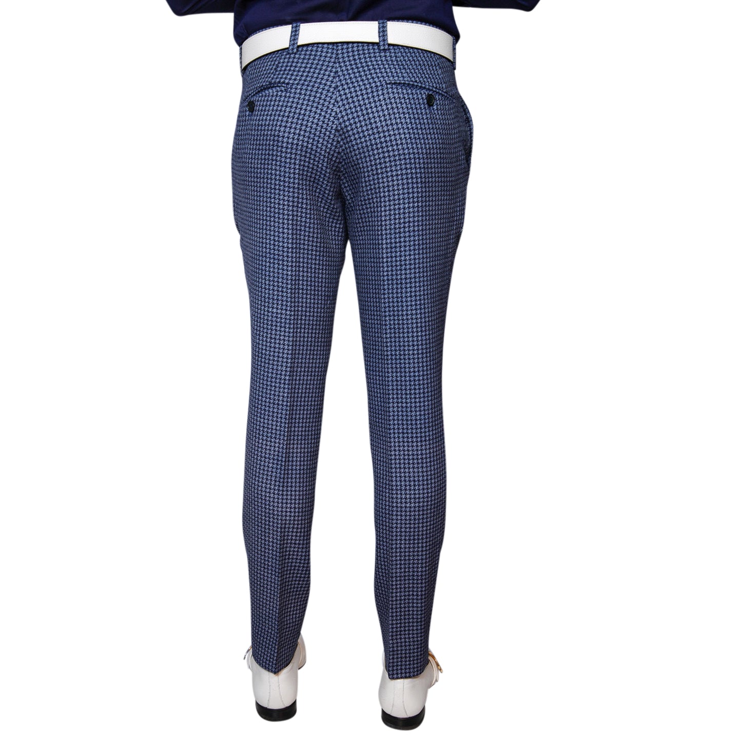 Powder Mica Blu Boucle Trousers @ The Vault