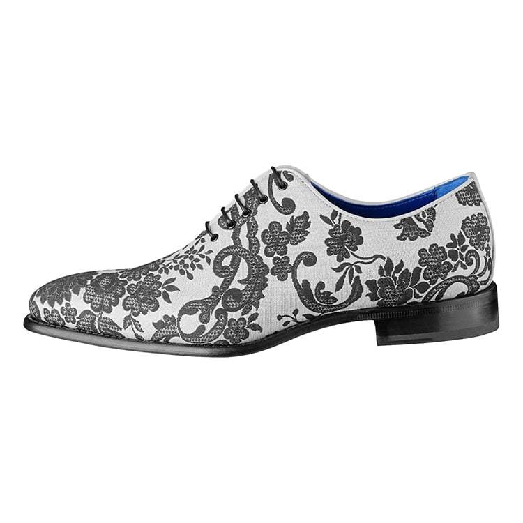 Damascus Series White Espresso Lace Ups - Sebastian Cruz Couture