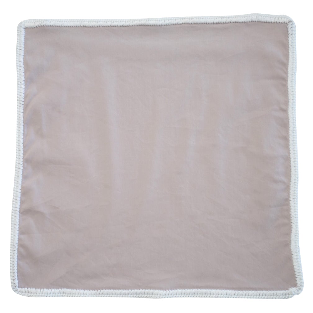 Brushed Nude with White Signature Border