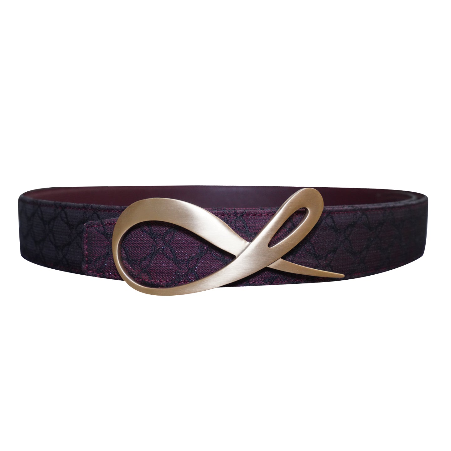Vino Logo Yellow Gold Reversible Belt