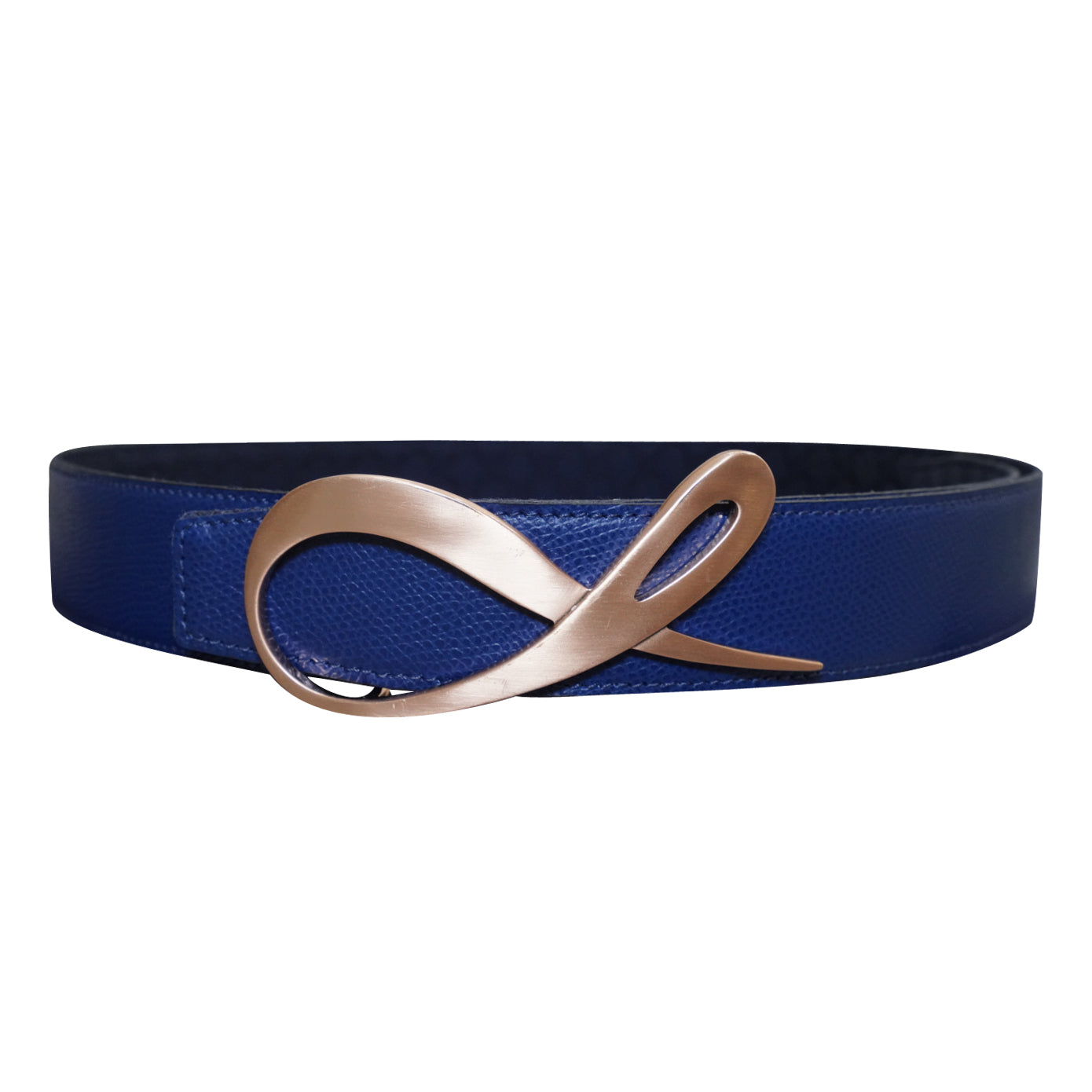 Midnight Marino Logo Rose Gold Reversible Belt