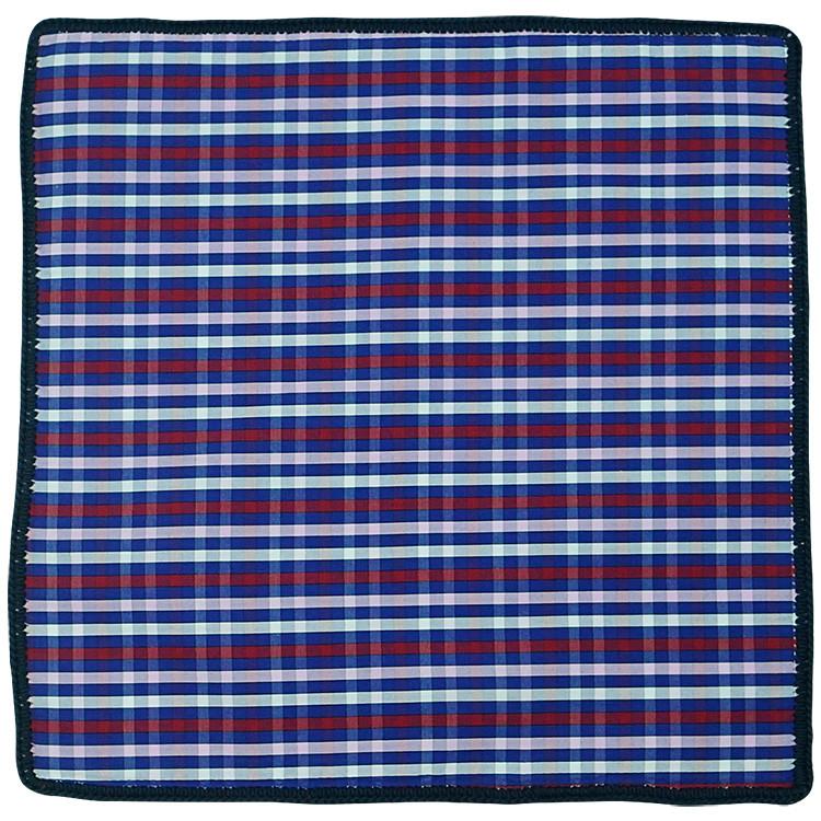 Dandy Americano with Navy Blue Signature Border - Sebastian Cruz Couture