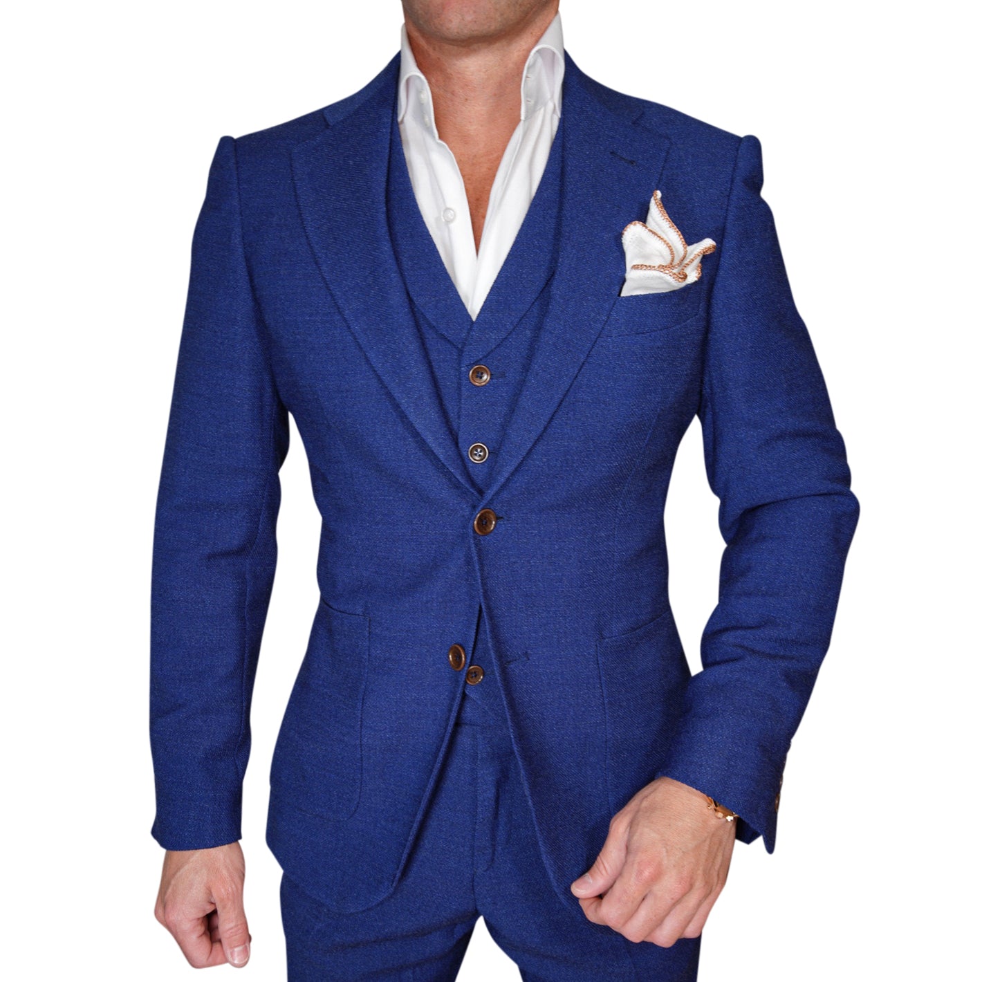 Lapis Blu Intreccio Jacket