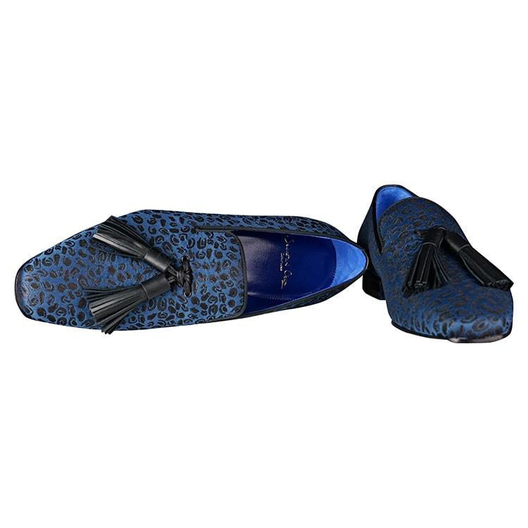 Azure Ghepardo Tassel Loafer - Sebastian Cruz Couture