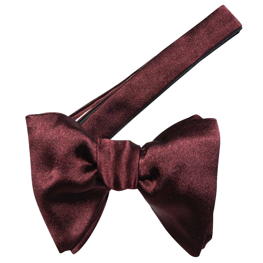 Vino Satin Jumbo Pre Tied Butterfly Bow Tie