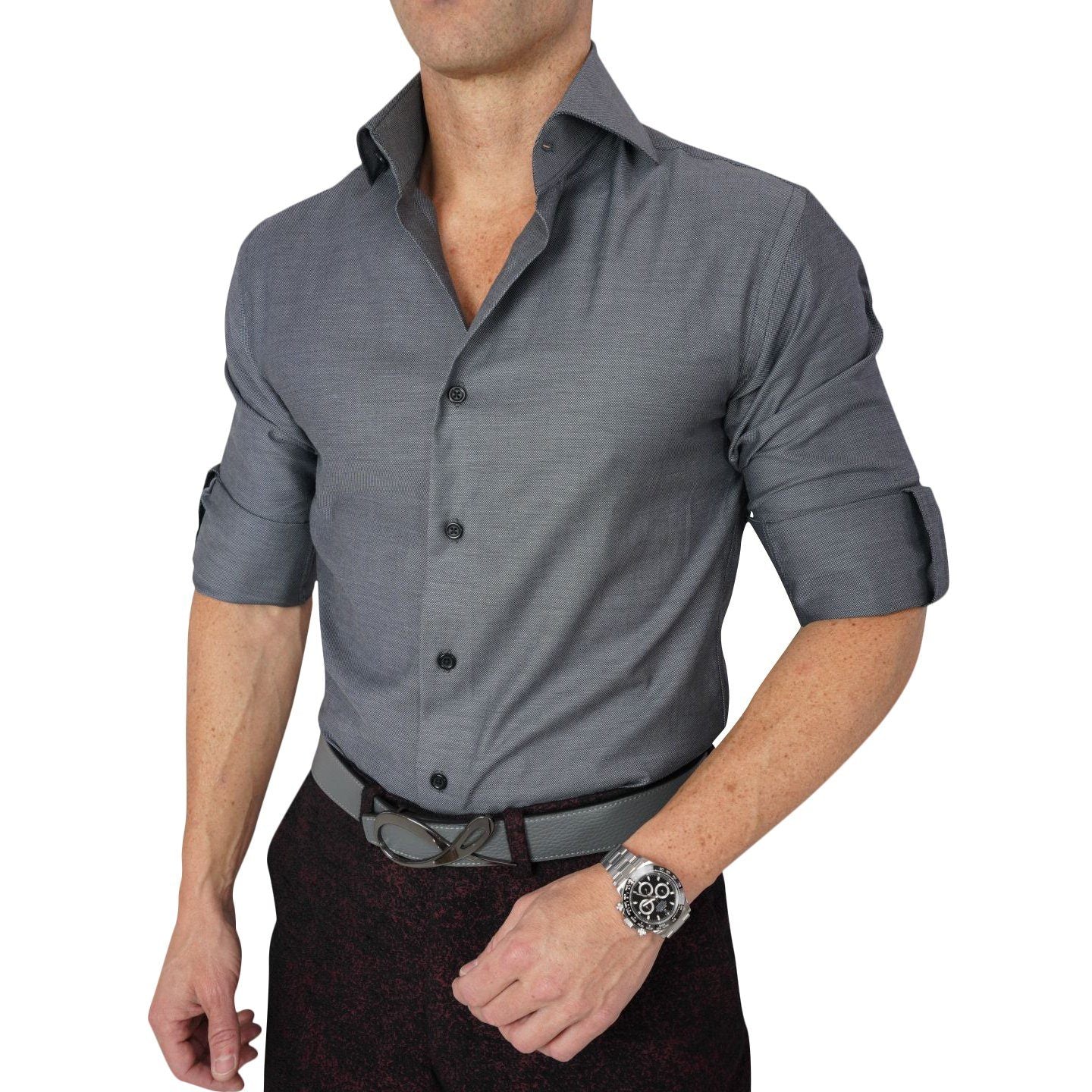 Black Birdseye Dress Shirt