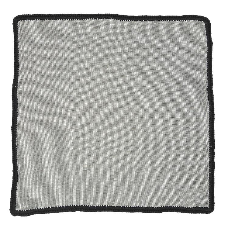 Gunmetal Grigio with Black Signature Borders - Sebastian Cruz Couture
