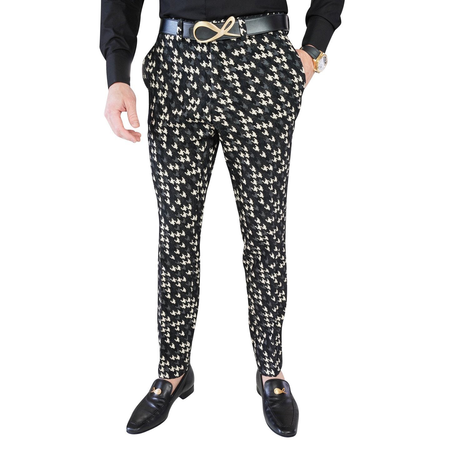 Houndstooth Lusso Trousers @ The Vault