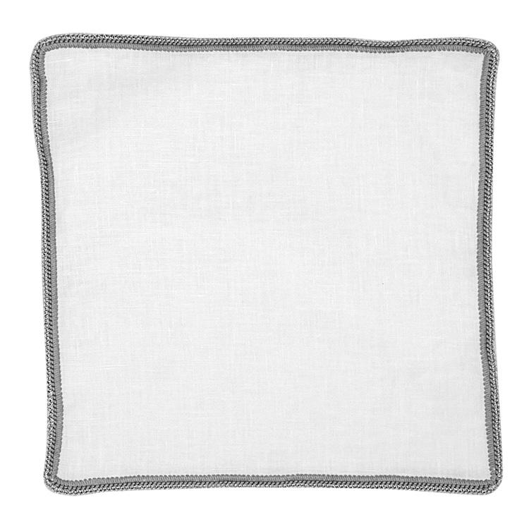 White Nieve With White Gold Flake Signature Border