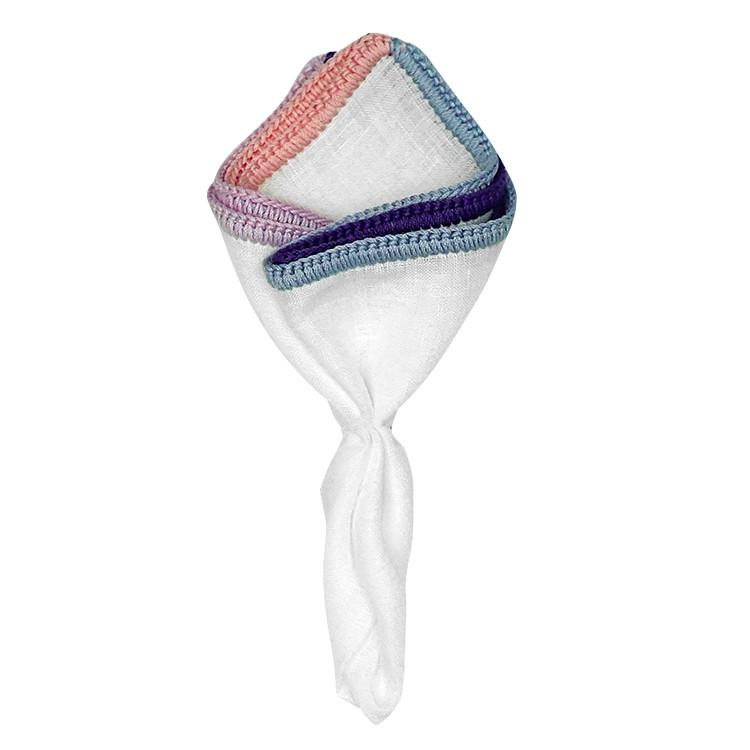 White Nieve with Multi Dandy Signature Border